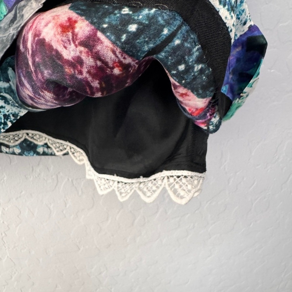Leifsdottir 100% Silk Dress Abstract Print Long Sleeve Multicolor Size 6 - Picture 6 of 6